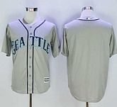 Seattle Mariners Customized Men's Gray New Cool Base Stitched Baseball Jersey,baseball caps,new era cap wholesale,wholesale hats